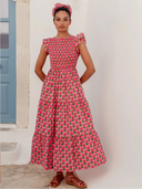 Pink City Prints Dress David Bowie Dress in Marigold Blush