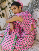 Pink City Prints Dress David Bowie Dress in Marigold Blush