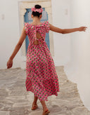 Pink City Prints Dress David Bowie Dress in Marigold Blush