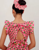 Pink City Prints Dress David Bowie Dress in Marigold Blush