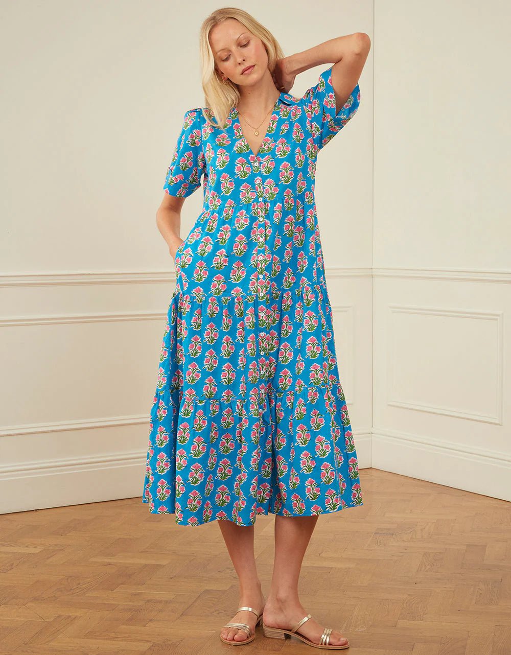 Dawn Dress in Cobalt Tulip Beau & Ro Dawn Dress in Cobalt Tulip Beau & Ro