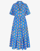 Pink City Prints Dress Dawn Dress in Cobalt Tulip
