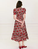 Pink City Prints Dress Evelyn Dress in Peony Bird
