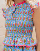 Pink City Prints Dress Harper Dress in Cornflower Aster