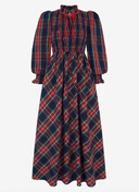 Pink City Prints Dress Izzy Dress in Midnight Tartan