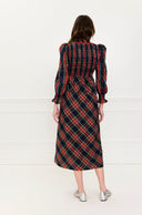 Pink City Prints Dress Izzy Dress in Midnight Tartan