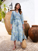 Pink City Prints Dress Kerala Dress in Meadow Chintz