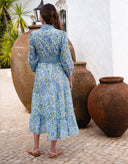 Pink City Prints Dress Kerala Dress in Meadow Chintz
