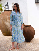 Pink City Prints Dress Kerala Dress in Meadow Chintz