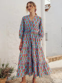 Pink City Prints Dress Maria Dress in Island Buta