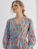 Pink City Prints Dress Maria Dress in Island Buta