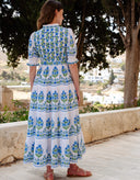 Pink City Prints Dress Matilda Dress in Lapis Meadow