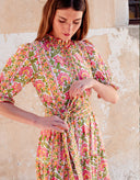 Pink City Prints Dress Matilda Dress in Moghul Border