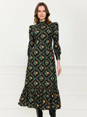 Pink City Prints Dress Petworth Dress in Vintage Trellis