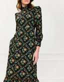 Pink City Prints Dress Petworth Dress in Vintage Trellis