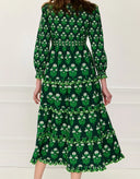 Pink City Prints Dress Pheobe Dress in Forest Buta