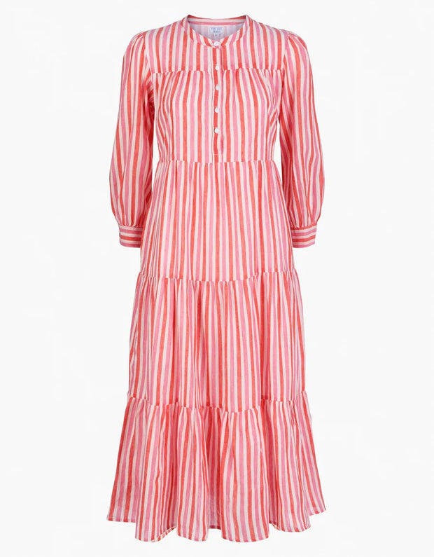 Pink City Prints Dress Pink City Prints | Georgie Dress in Candy Stripe