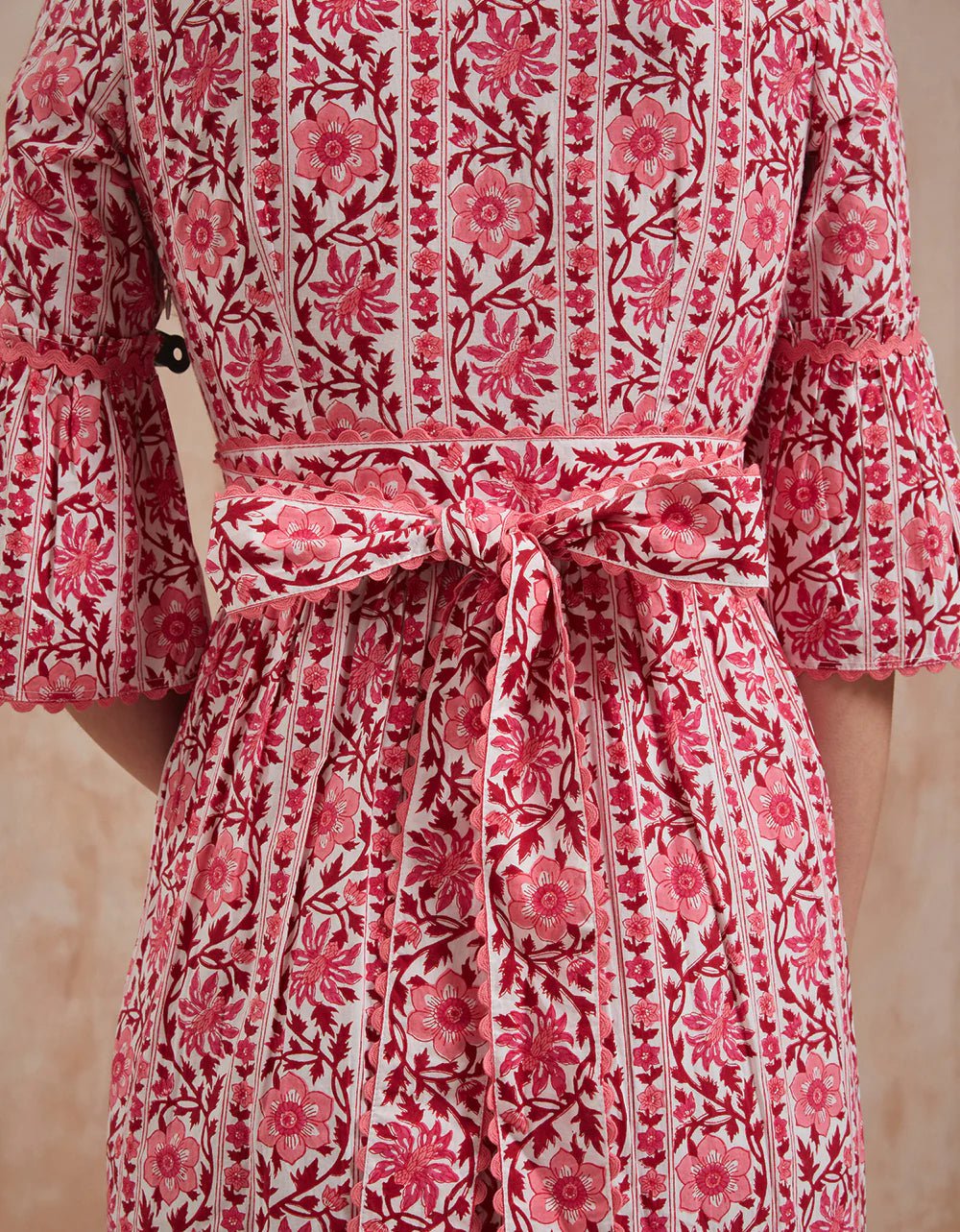 Pink City Prints Dress Savannah Dress in Rosewood Border