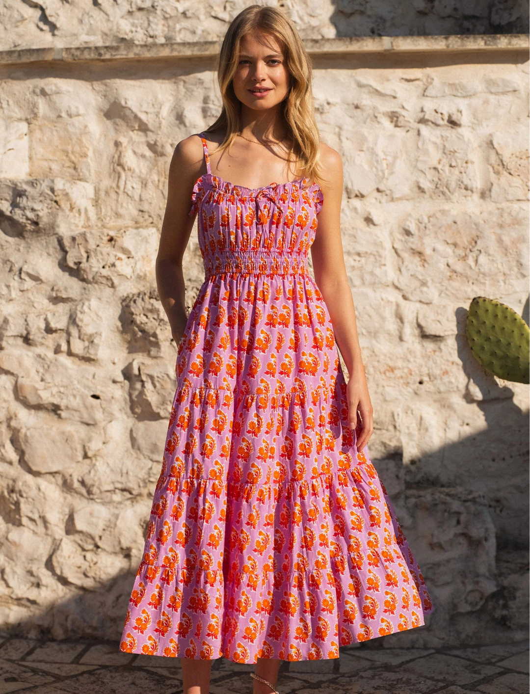 Pink City Prints Dress Seychelles Dress in Lilac Zinnia