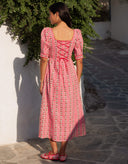Pink City Prints Dress Sierra Dress in Alpine Rose