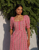 Pink City Prints Dress Sierra Dress in Alpine Rose