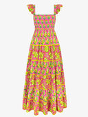 Xanthe Dress in Electric Rose