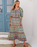 Fleur Skirt in Folk Border