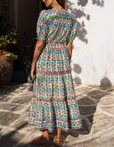 Fleur Skirt in Folk Border