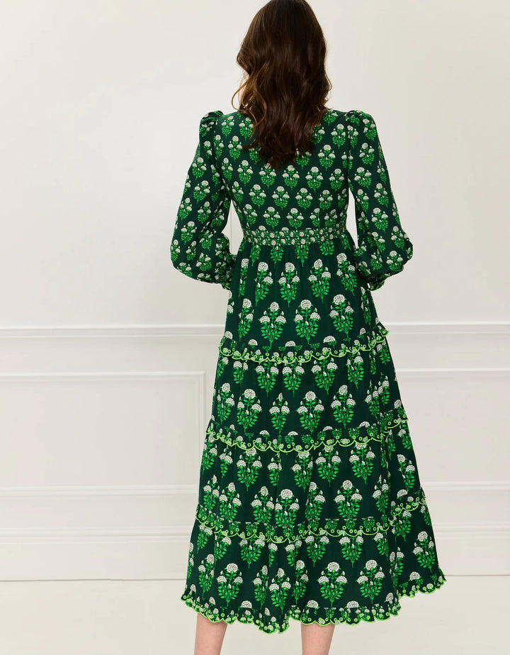 Pheobe Dress in Forest Buta