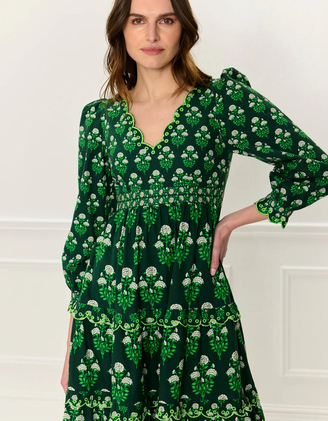 Pheobe Dress in Forest Buta