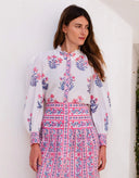 Pink City Prints Top Primrose Blouse in Jaipur Buta