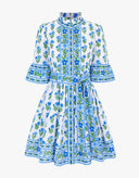 Gemma Mini Dress in Lapis Meadow