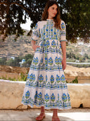 Matilda Dress in Lapis Meadow
