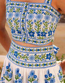 Rah Rah Skirt in Lapis Meadow