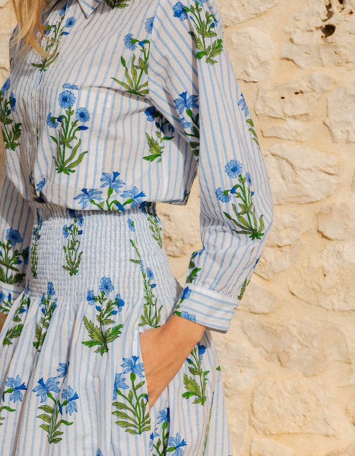 Alba Top in Lily Stripe