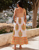 Elena Dress in Mixed Peony