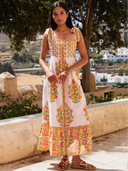 Elena Dress in Mixed Peony