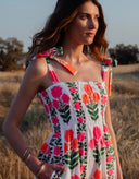 Martina Dress in Neon Border
