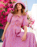 Sydney Dress in Perfume Stripe