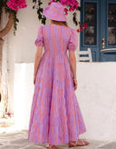 Sydney Dress in Perfume Stripe
