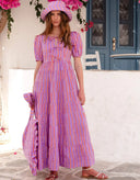 Sydney Dress in Perfume Stripe