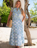 Pink City Prints Skirt Arles Skirt in Meadow Border