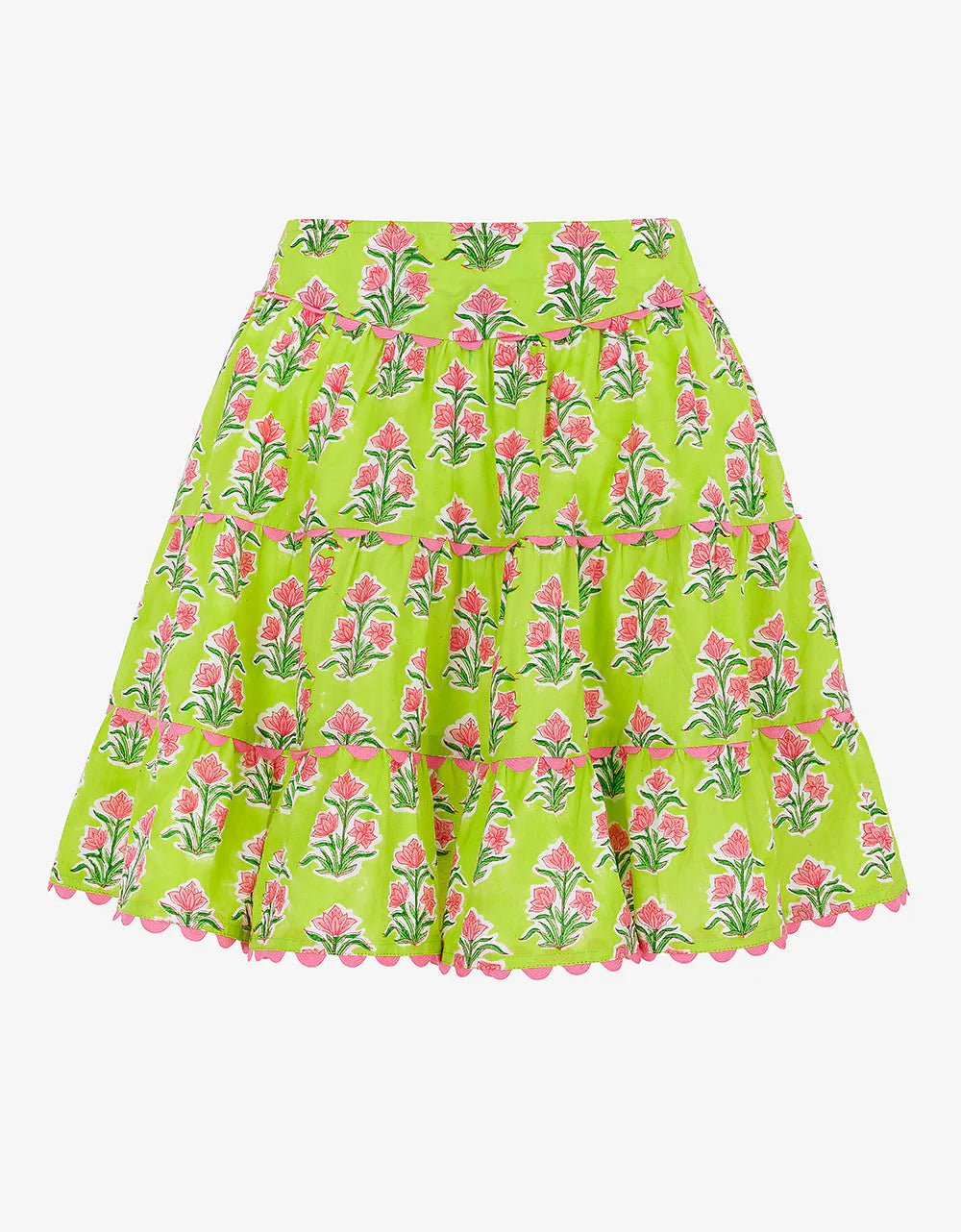 Pink City Prints skirt Elise Skirt in Lime Tulip