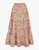 Pink City Prints Skirt Fleur Skirt in Peach Jaal
