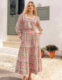 Pink City Prints Skirt Fleur Skirt in Peach Jaal