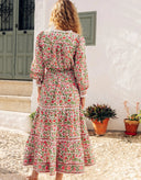 Pink City Prints Skirt Fleur Skirt in Peach Jaal