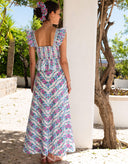 Pink City Prints Skirt Kezia Skirt in Orchid Border