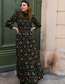 Pink City Prints Skirt Mabel Skirt in Vintage Trellis