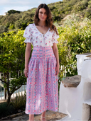 Pink City Prints Skirt Primrose Skirt in Jaipur Border