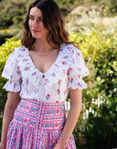 Pink City Prints Skirt Primrose Skirt in Jaipur Border